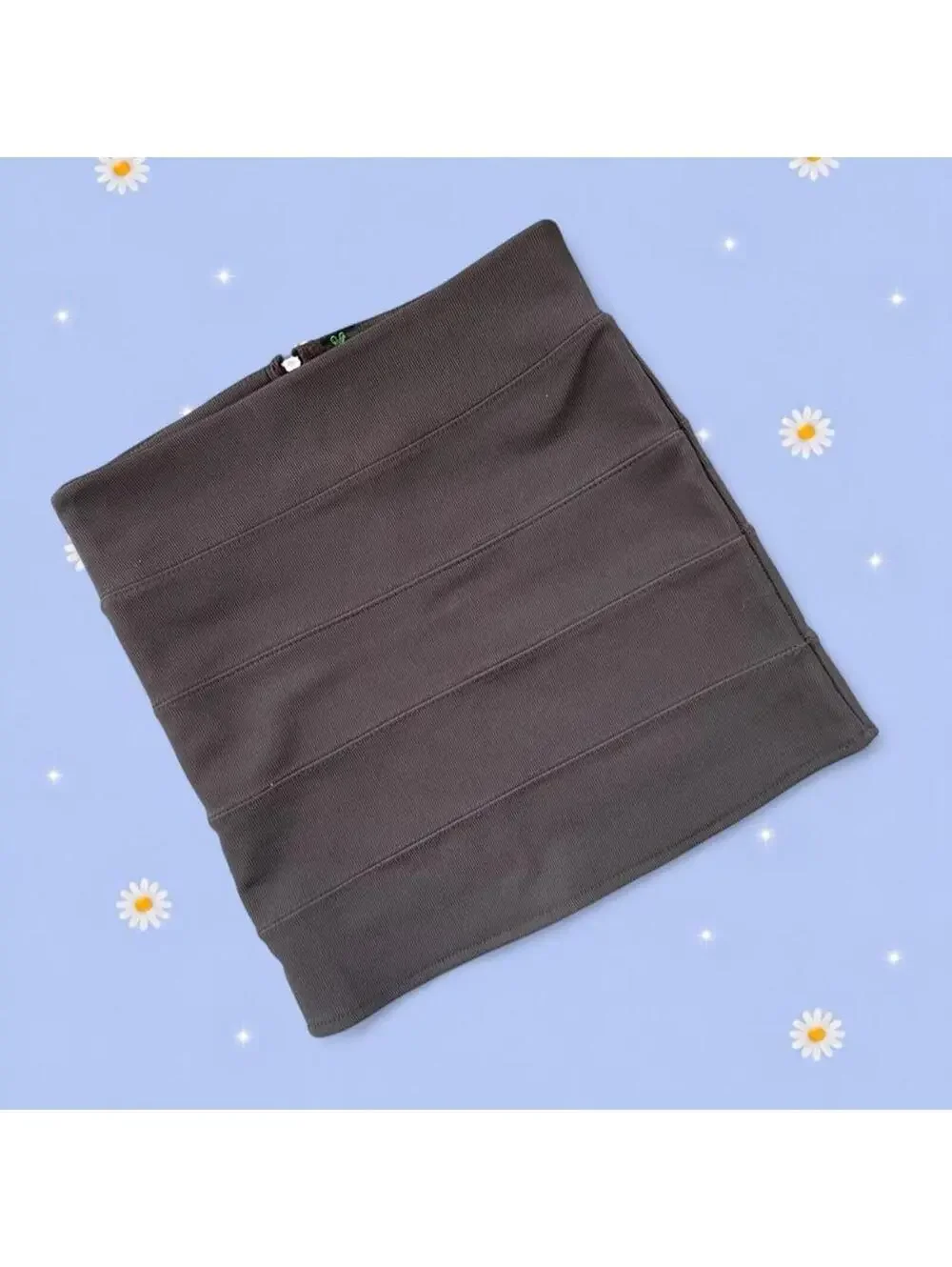 Vintage Y2K POOF Coastal Brown Bandage Mini Skirt Size Small 🤎
